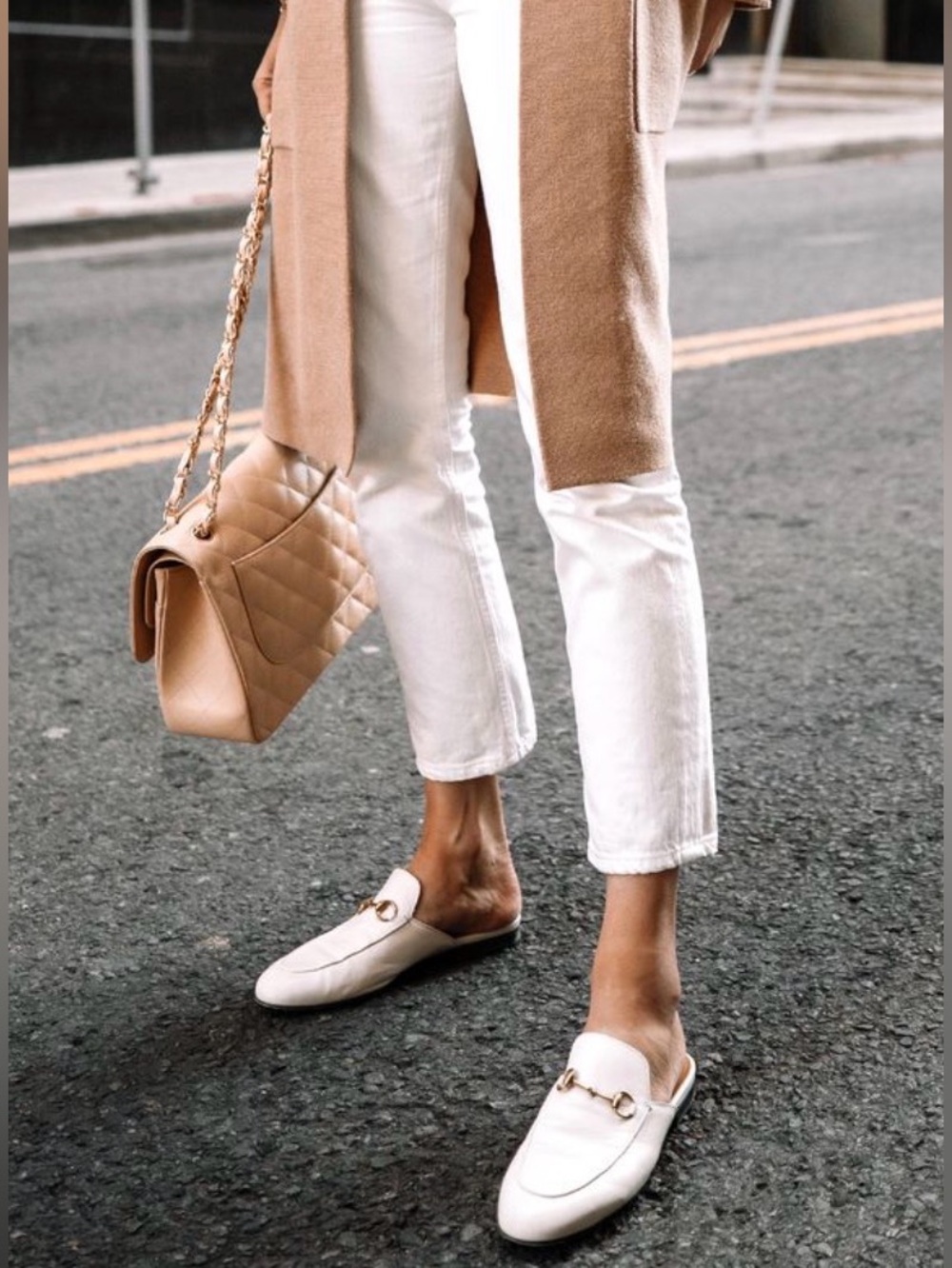 Authentic Gucci Cream Princetown Slipper Size 38